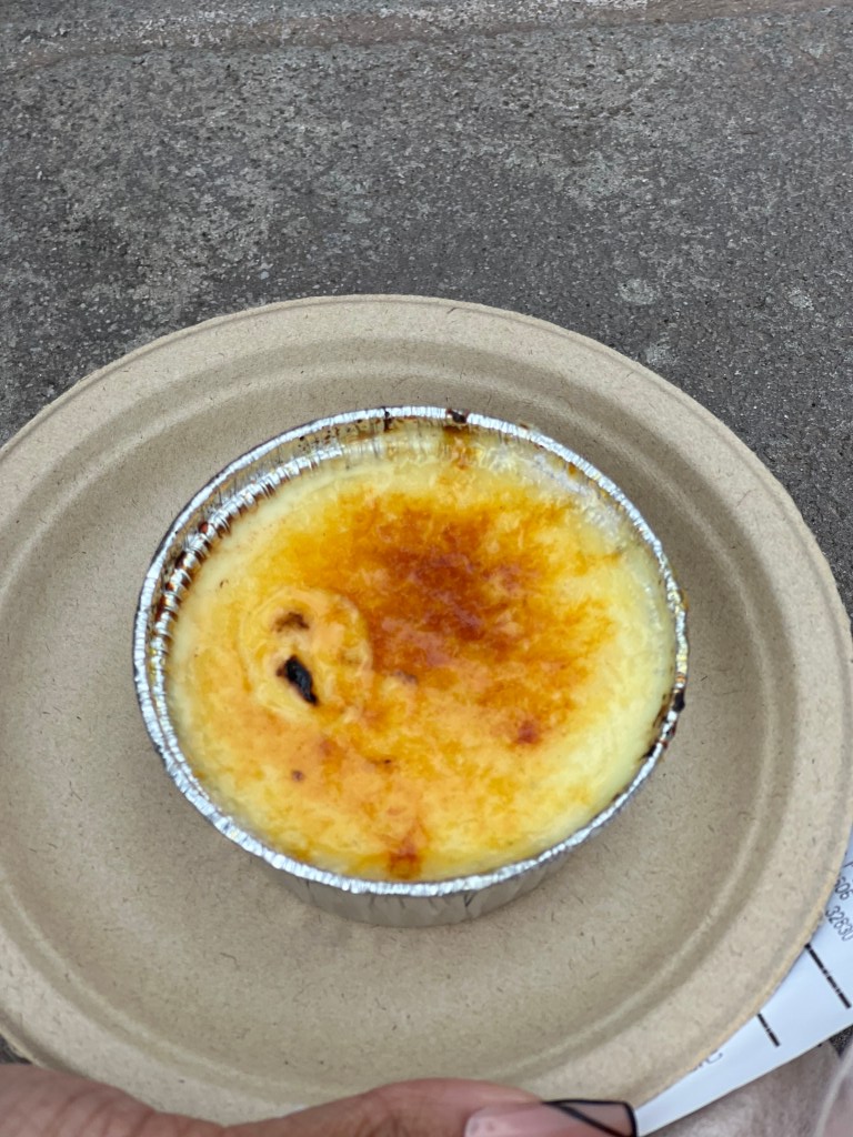 Crème brulee found in France at the EPCOT International Food and Wine Festival 
