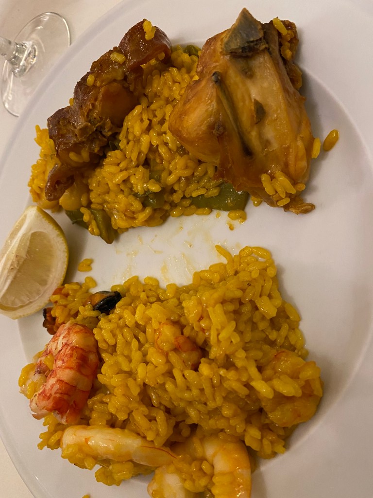 The best paella I had while in Madrid
