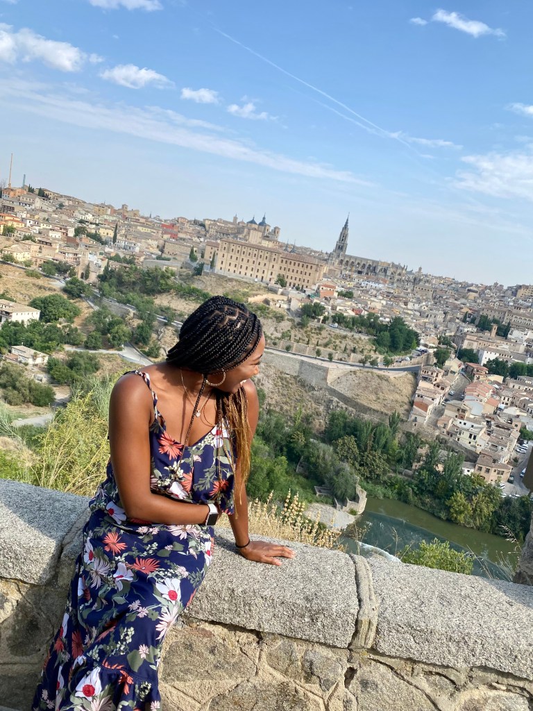This is me looking over the whole city of Toledo. 