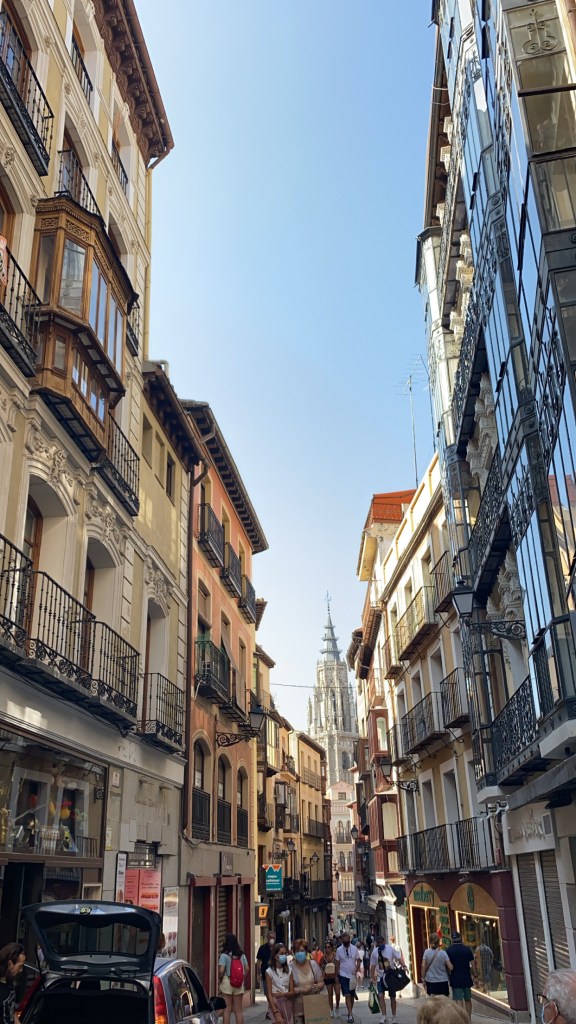 The streets were extremely narrow in Toledo. It kept the areas cool though.