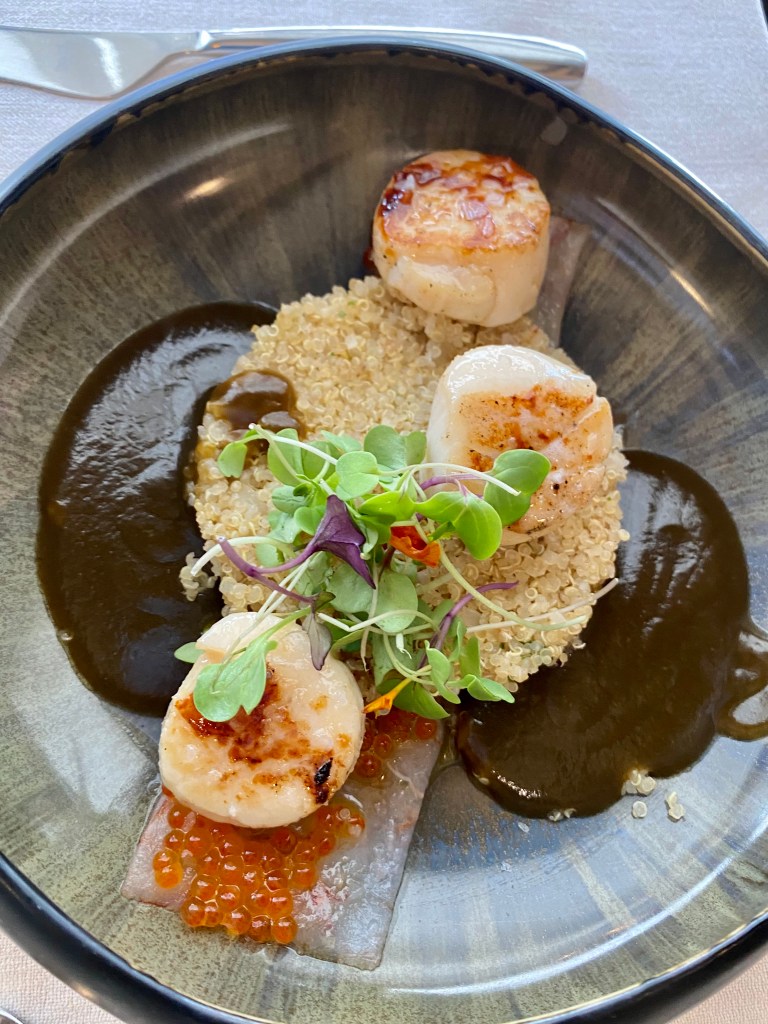 Scallop entree at Orza.